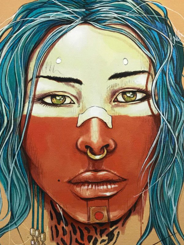 Indigenous jaguared girl - Image 2