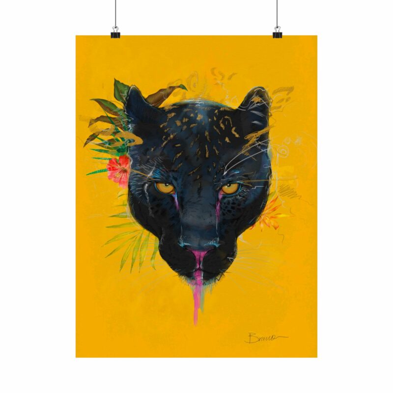 Panther protector Matte Vertical Posters