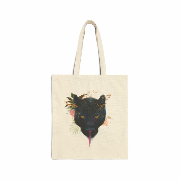 Panther Protector Cotton Canvas Tote Bag - Image 2